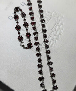 Dây chuyền & Vòng tay bạc 925 phối đá Garnet tự nhiên