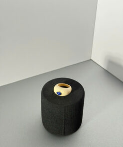 Ivory Blue Wisdom – Ivory & Sapphire Ring