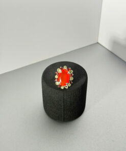 Hỏa Linh Tinh ý  – Nhẫn Opal Cam Tự Nhiên