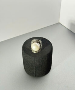 Nhẫn Bạc Ngọc Trai Thiên Nhiên Mable