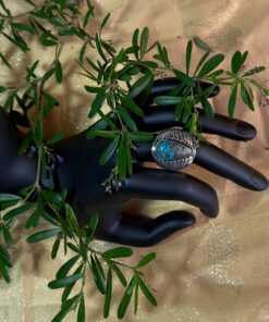 Nhẫn Bạc Ngọc Lam Cổ